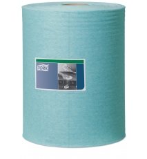 Laveta industriala turcoaz pentru stergeri diverse Low-Lint, hartie rezistenta fara scamosare - Tork