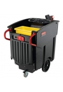 Colector deseuri mobil Mega Brute 450 L, negru - Rubbermaid