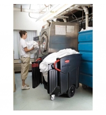 Colector deseuri mobil Mega Brute 450 L, negru - Rubbermaid