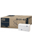 Pachet prosoape din hartie Tork H3 290143, pliate in ZZ, 2 straturi, alb, 250 foi / pachet - Tork