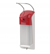 Dispenser sapun lichid / dezinfectant Ingo-Man cu levier, 1000 ml, rosu - OpHardt