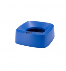 Capac patrat tip palnie pentru container Iris/Modo, albastru