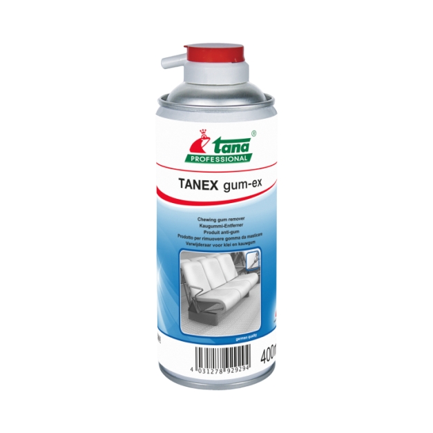 Spray pentru curatat guma de mestecat, plastilina, pasta de modelat de pe suprafete textile, 400 ml, Tanex Gum-Ex