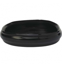 Capac plastic pentu recipient pulverizator, negru
