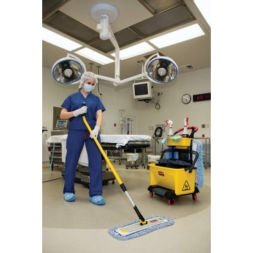Maner Hygen aluminiu ergonomic telescopic 115 cm - 186 cm, galben
