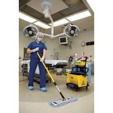 Maner Hygen aluminiu ergonomic telescopic 115 cm - 186 cm, galben