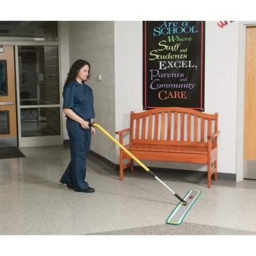 Maner Hygen aluminiu ergonomic telescopic 115 cm - 186 cm, galben