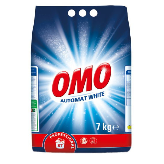 Omo Professional Automat White - Detergent de baza pentru textile albe, 7Kg
