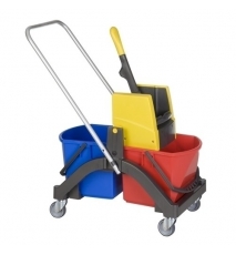 Carucior de curatenie profesional Aquva 2 x 17 L - Vermop