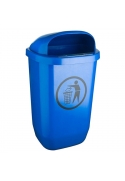 Cos gunoi stradal 50 L, albastru