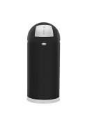 Cos gunoi EasyPush inox galvanizat 45 L, negru