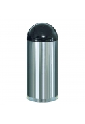 Cos gunoi EasyPush inox galvanizat 56 L, mat