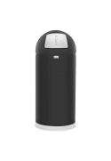 Cos gunoi EasyPush inox galvanizat 56 L, negru