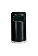 Cos gunoi Designer Line inox galvanizat 45 L, negru