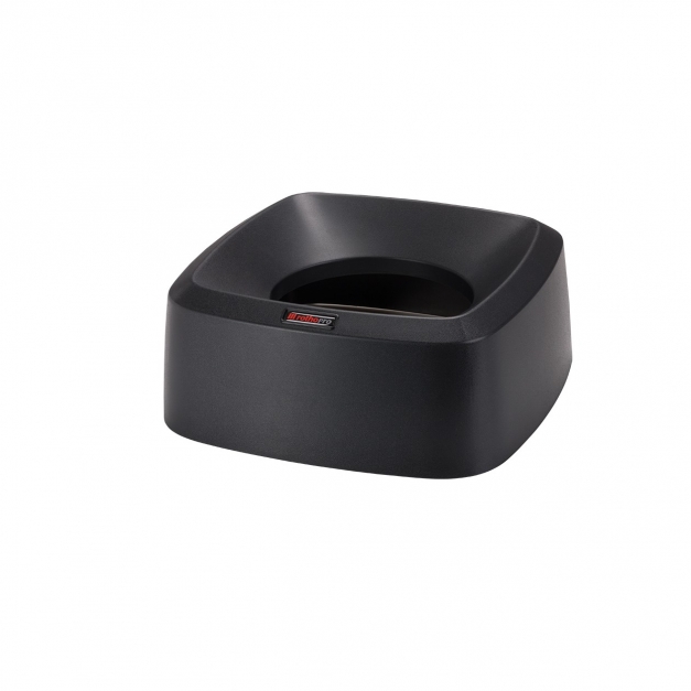 Capac patrat tip palnie pentru container Iris/Modo, negru