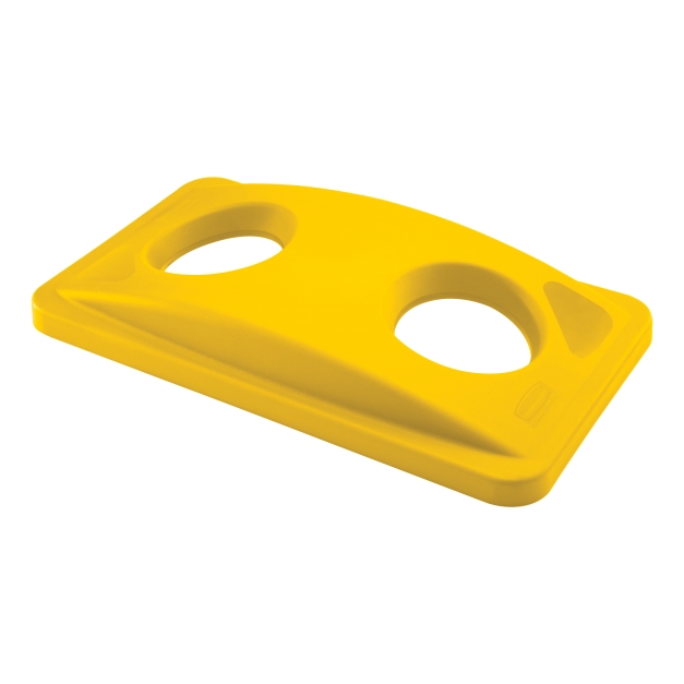 Capac deseuri sticla pentru containere Slim Jim 60 L/87 L, galben