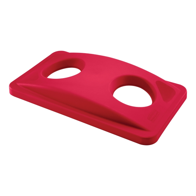 Capac deseuri sticla pentru containere Slim Jim 60 L/87 L, rosu