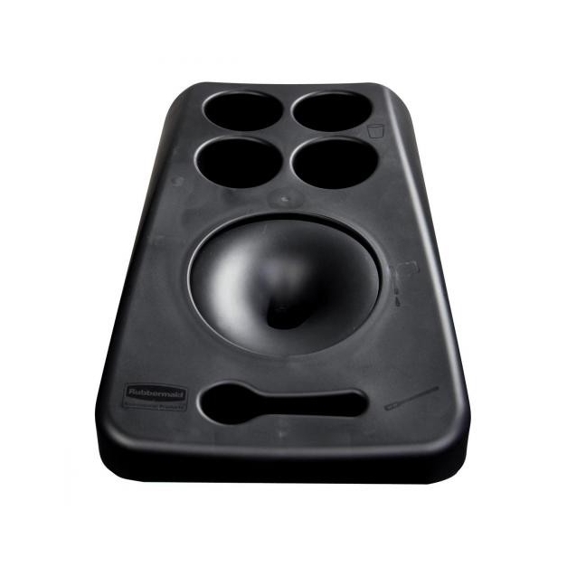 Capac suport pahare pentru containere Slim Jim 87 L, negru