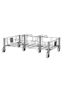 Carucior inox Slim Jim Triple (triplu)