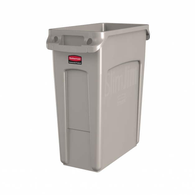 Container Slim Jim cu canale de ventilare 60 L, crem