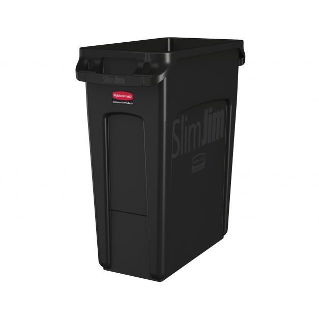 Container Slim Jim cu canale de ventilare 60 L, negru