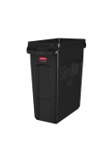 Container Slim Jim cu canale de ventilare 60 L, negru