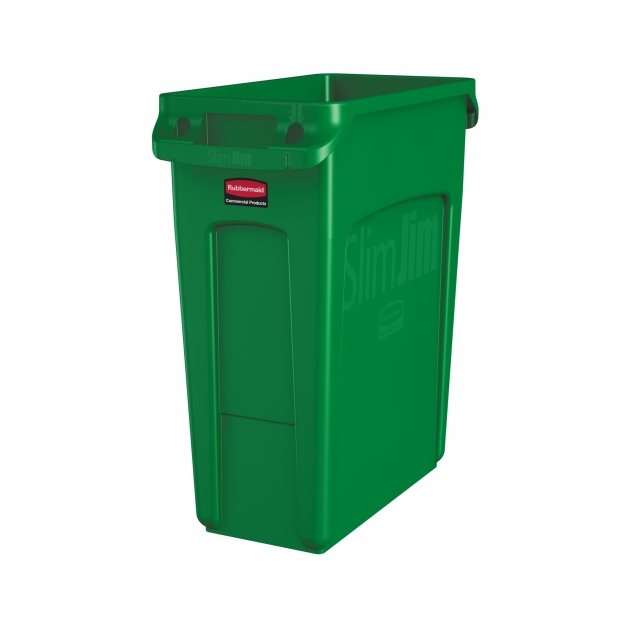 Container Slim Jim cu canale de ventilare 60 L, verde