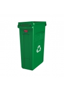 Container Slim Jim cu canale de ventilare 87 L reciclare deseuri, verde