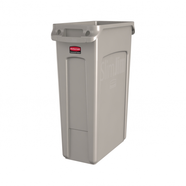 Container Slim Jim cu canale de ventilare 87 L, bej