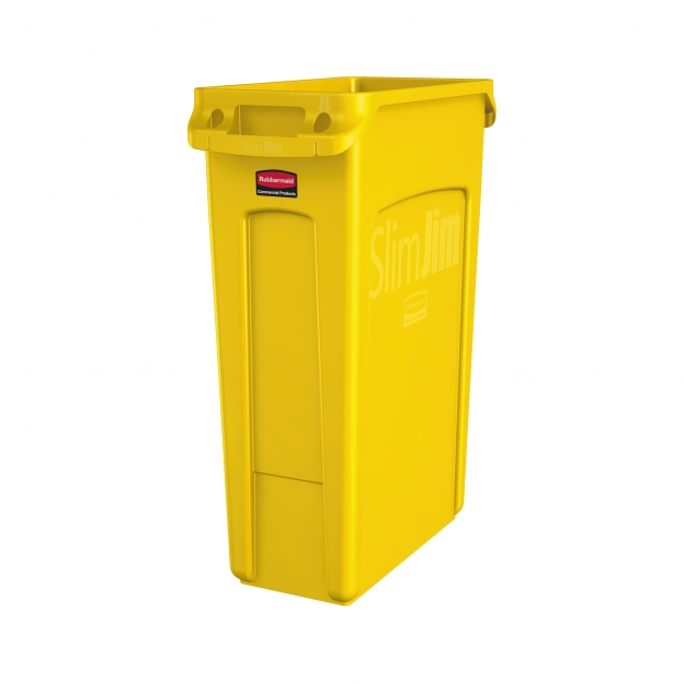 Container Slim Jim cu canale de ventilare 87 L, galben