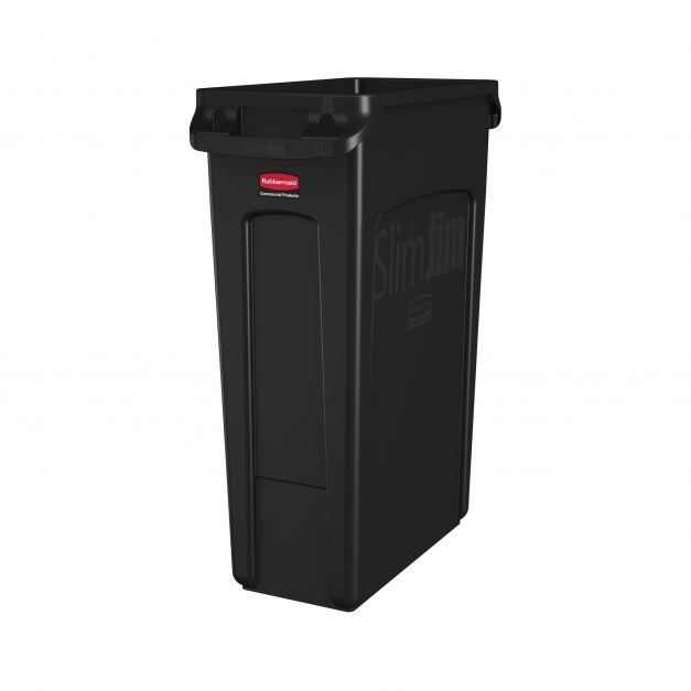 Container Slim Jim cu canale de ventilare 87 L, negru