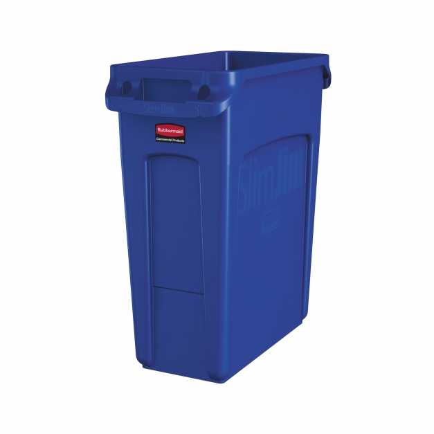 Container Slim Jim cu canale de ventilare 60 L, albastru