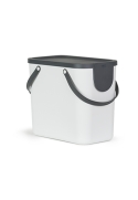 Cos colectare selectiva deseuri Albula 25L, alb