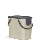 Cos colectare selectiva deseuri Albula 25L, capuccino