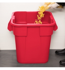 Container Brute patrat 106 L, rosu