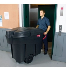 Colector deseuri mobil Mega Brute 450 L, negru
