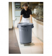 Carucior containere Brute 113.4 kg negru