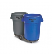 Carucior dublu pentru containere Brute, negru