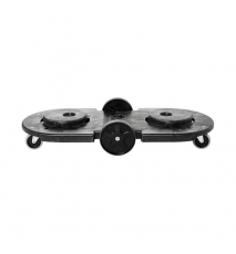 Carucior dublu pentru containere Brute, negru
