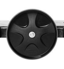 Carucior dublu pentru containere Brute, negru