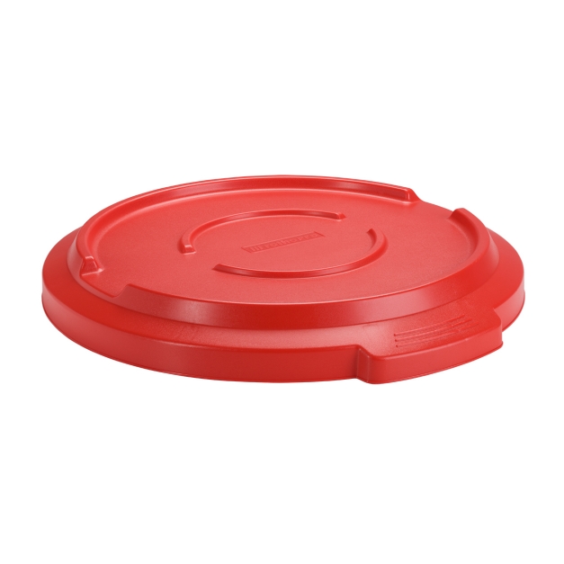 Capac pentru container mare rotund Titan 120L,rosu