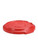Capac pentru container mare rotund Titan 120L,rosu