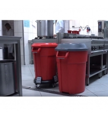 Container mediu rotund Titan 85L, negru Container mediu rotund Titan 85L, negru