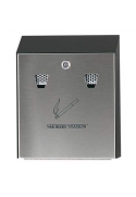 Scrumiera Smokers' Station otel galvanizat, negru/gri
