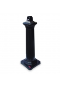 Scrumiera galvanizata GroundsKeeper Tuscan, neagra
