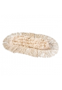 Mop plat Damp Cottona cu buzunar 60 cm, alb