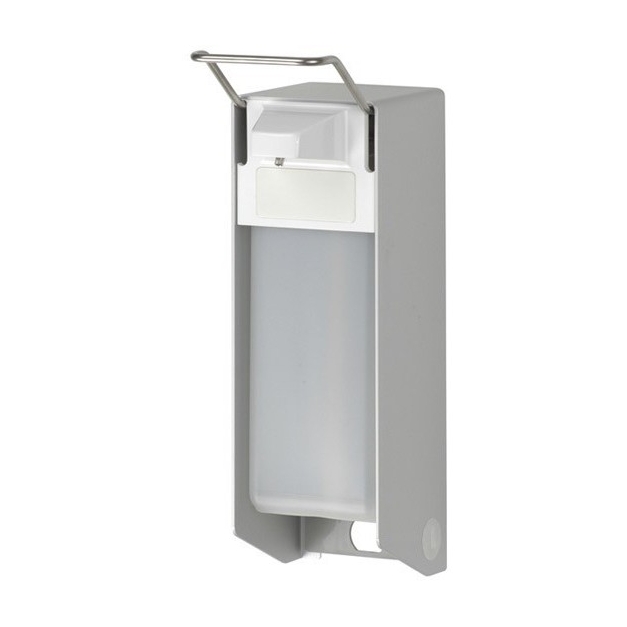 Dispenser sapun lichid / dezinfectant Ingo-Man Clasic cu levier, 1000 ml, aluminiu - OpHardt