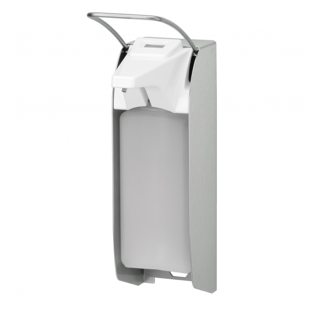 Dispenser sapun lichid / dezinfectant Ingo-Man cu levier si afisaj, 1000 ml, aluminiu- OpHardt Dispenser sapun lichid / dezinfectant Ingo-Man cu levier si afisaj, 1000 ml, aluminiu- OpHardt