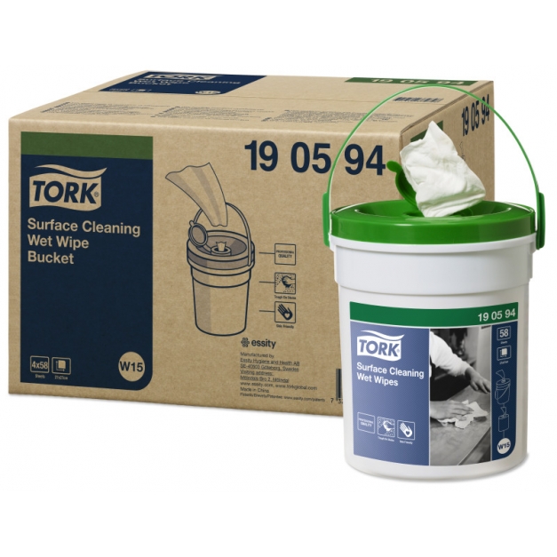 Lavete / servetele umede pentru curatarea suprafetelor - Tork