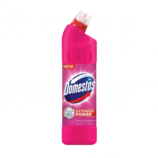 Dezinfectant inalbitor anticalcar Domestos Pink, 750 ml Dezinfectant inalbitor anticalcar Domestos Pink, 750 ml